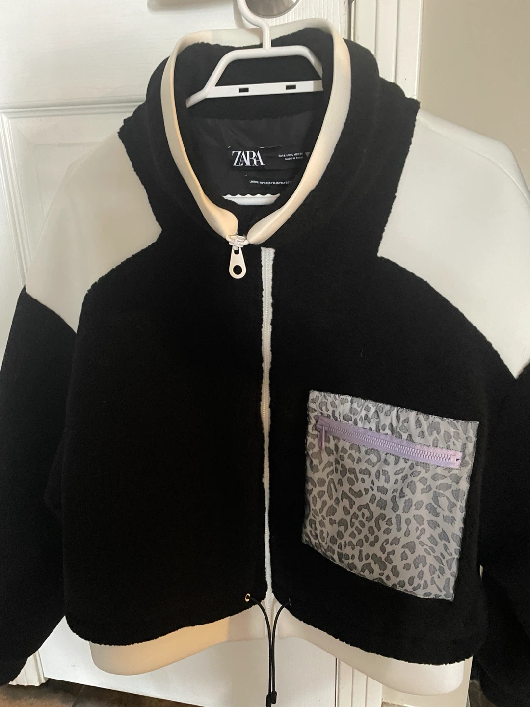 ZARA Colour Block Fleece Jacket - photo 4