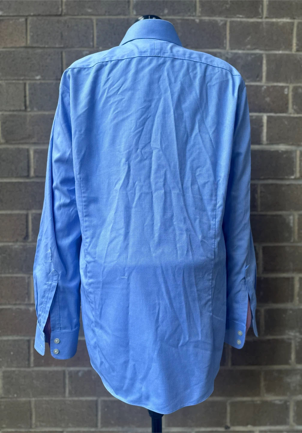 Charles Tyrwhitt Cornflower Blue Shirt Sz 16/34 Torn Sleeve - photo 4
