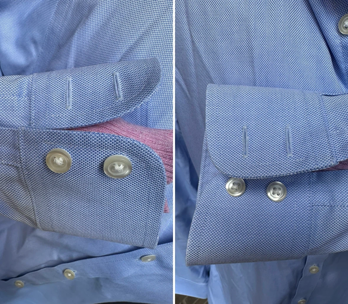 Charles Tyrwhitt Cornflower Blue Shirt Sz 16/34 Torn Sleeve - photo 5