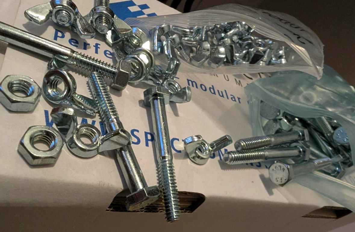 Assorted Hex Bolts, Wing Nuts, & Hex Nuts selling as lot - photo 2