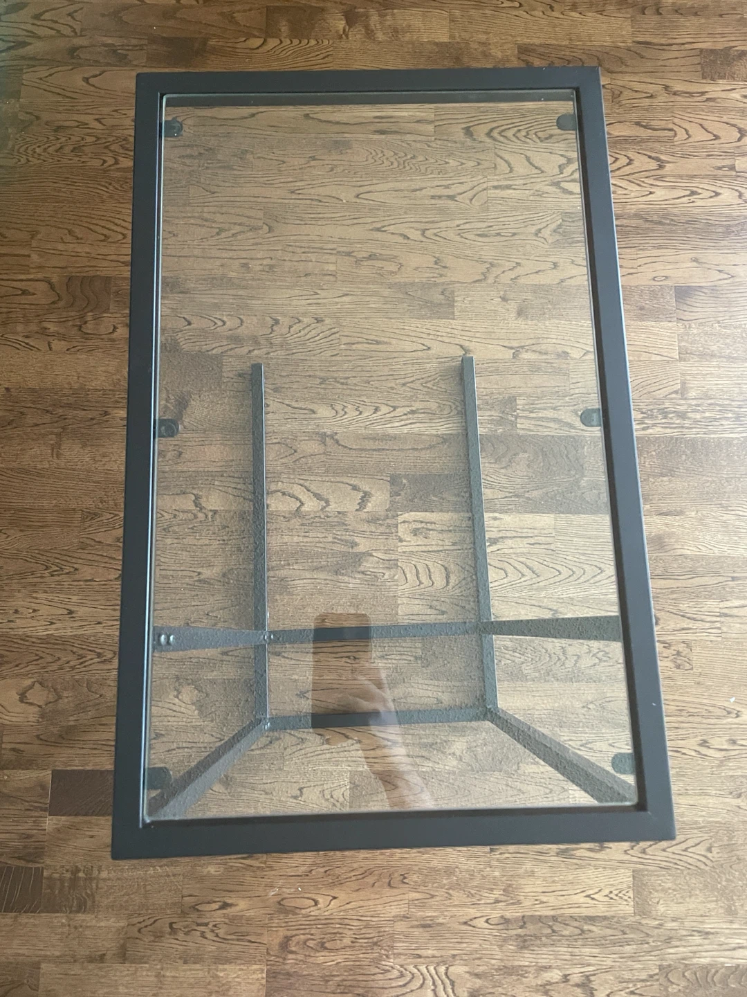 Laptop glass table