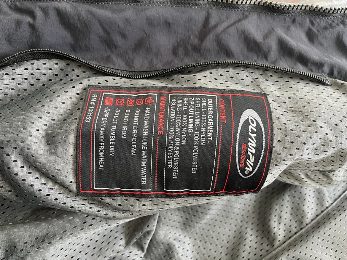 Olympia Moto Sports Motorcycle Jacket, rain suit - photo 2
