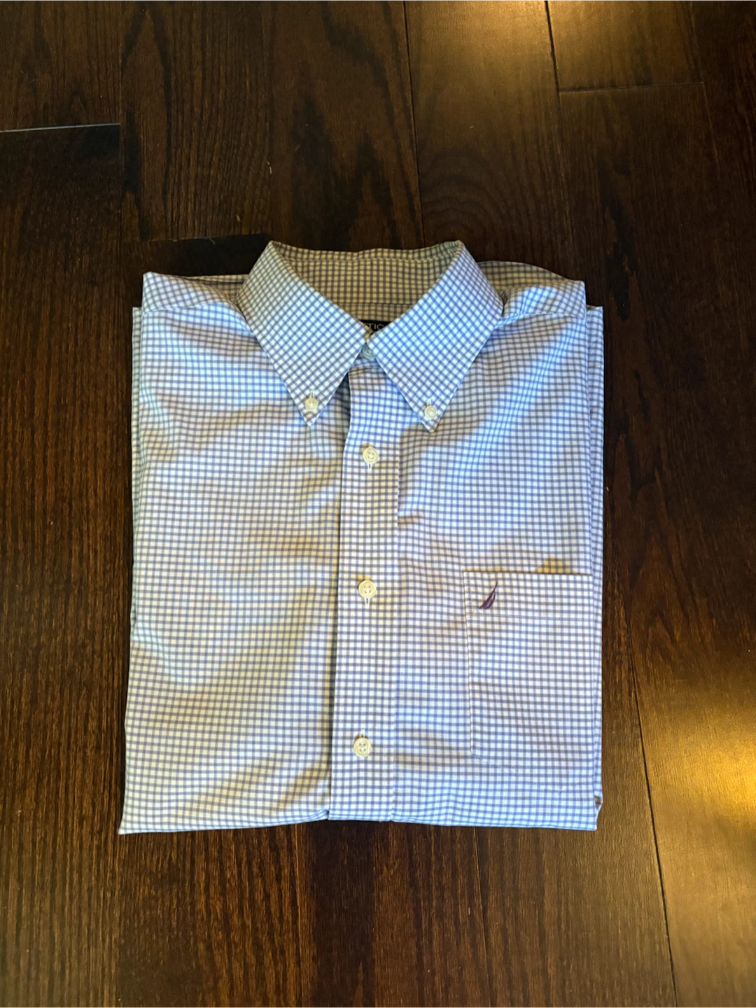 Nautica Men's Gingham Button-Down Shirt