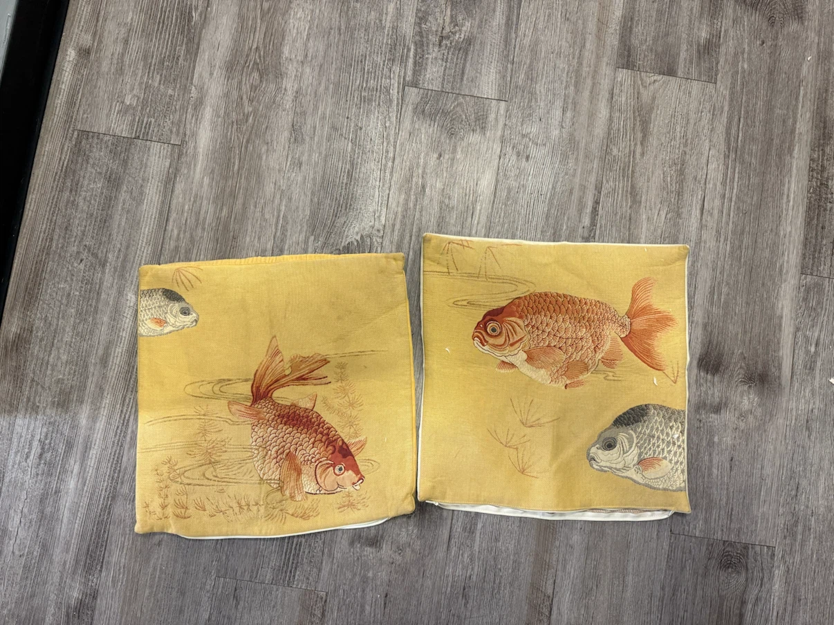 Jules Pansu Carpe Rouge Cushion Covers - photo 2