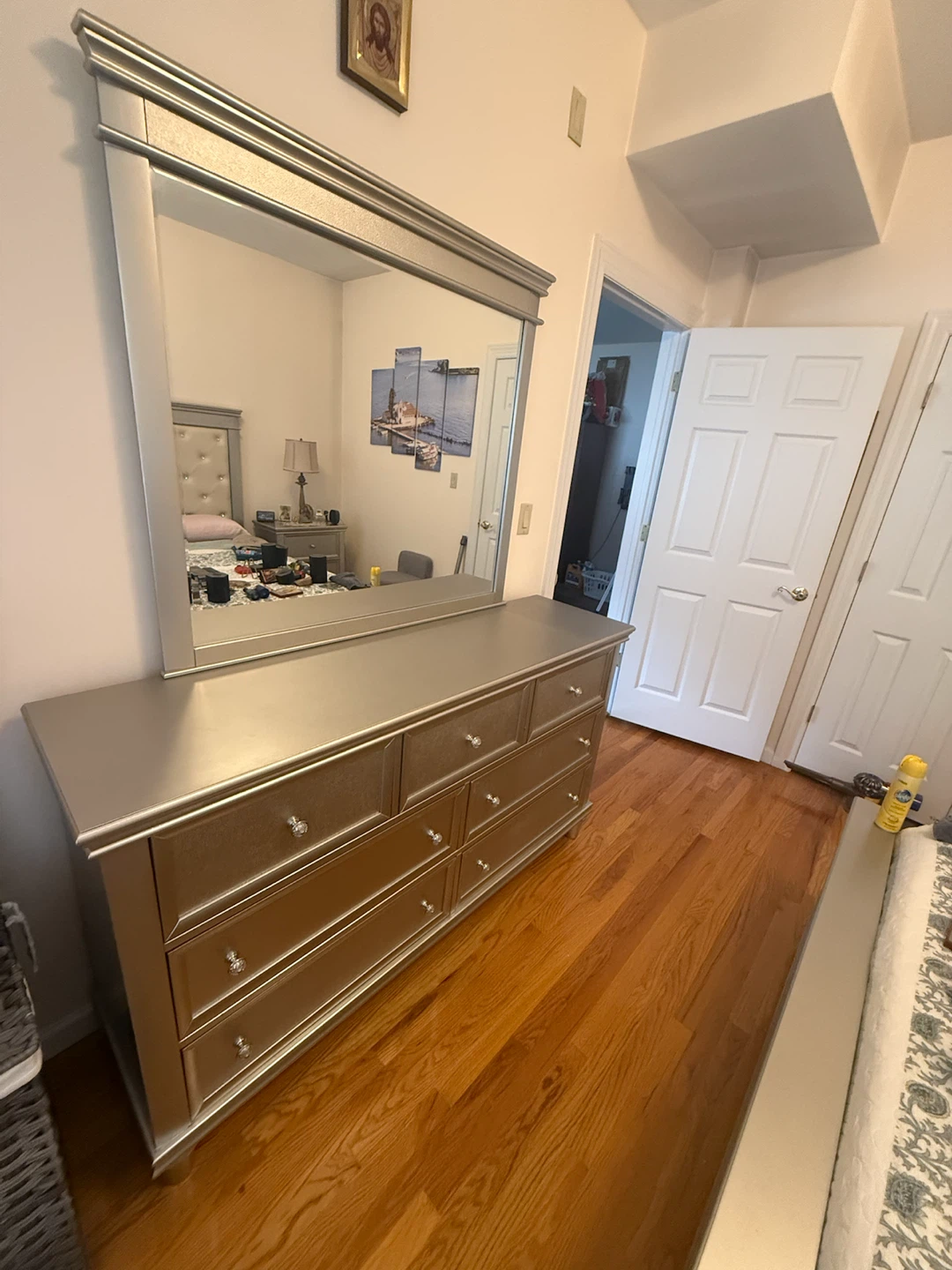 Silver Dresser with Mirror - photo 3