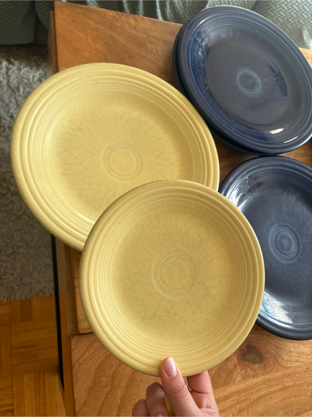 Fiesta Dinnerware Set - Blue and Yellow Plates & Bowls - photo 4