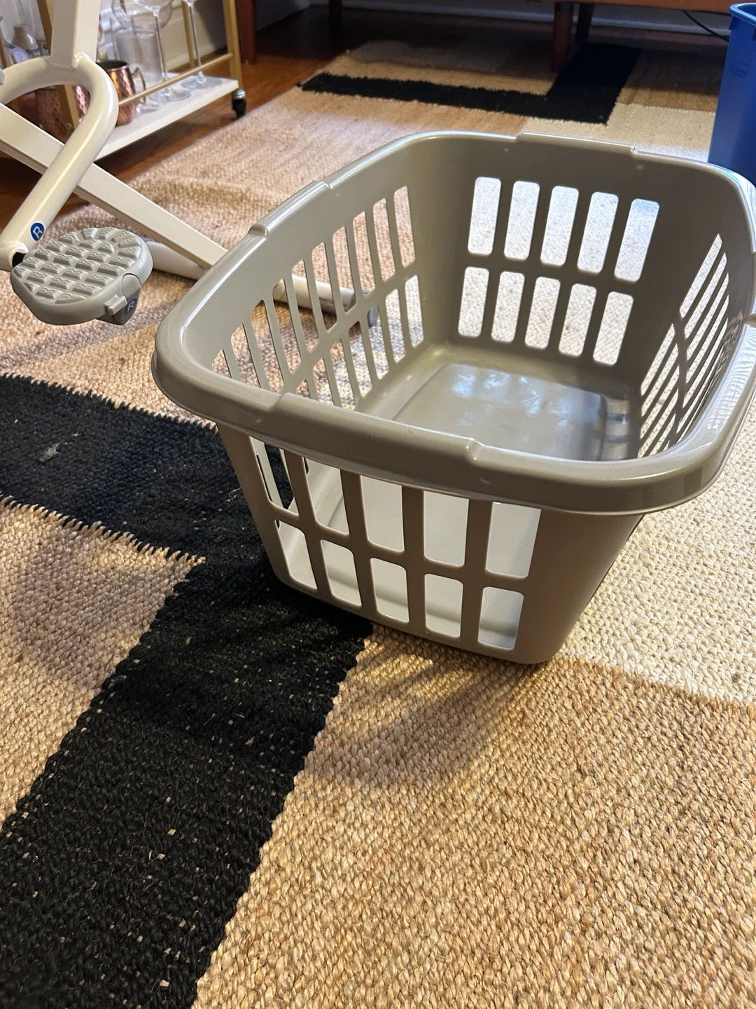 Gray Laundry Basket with Handles - photo 2
