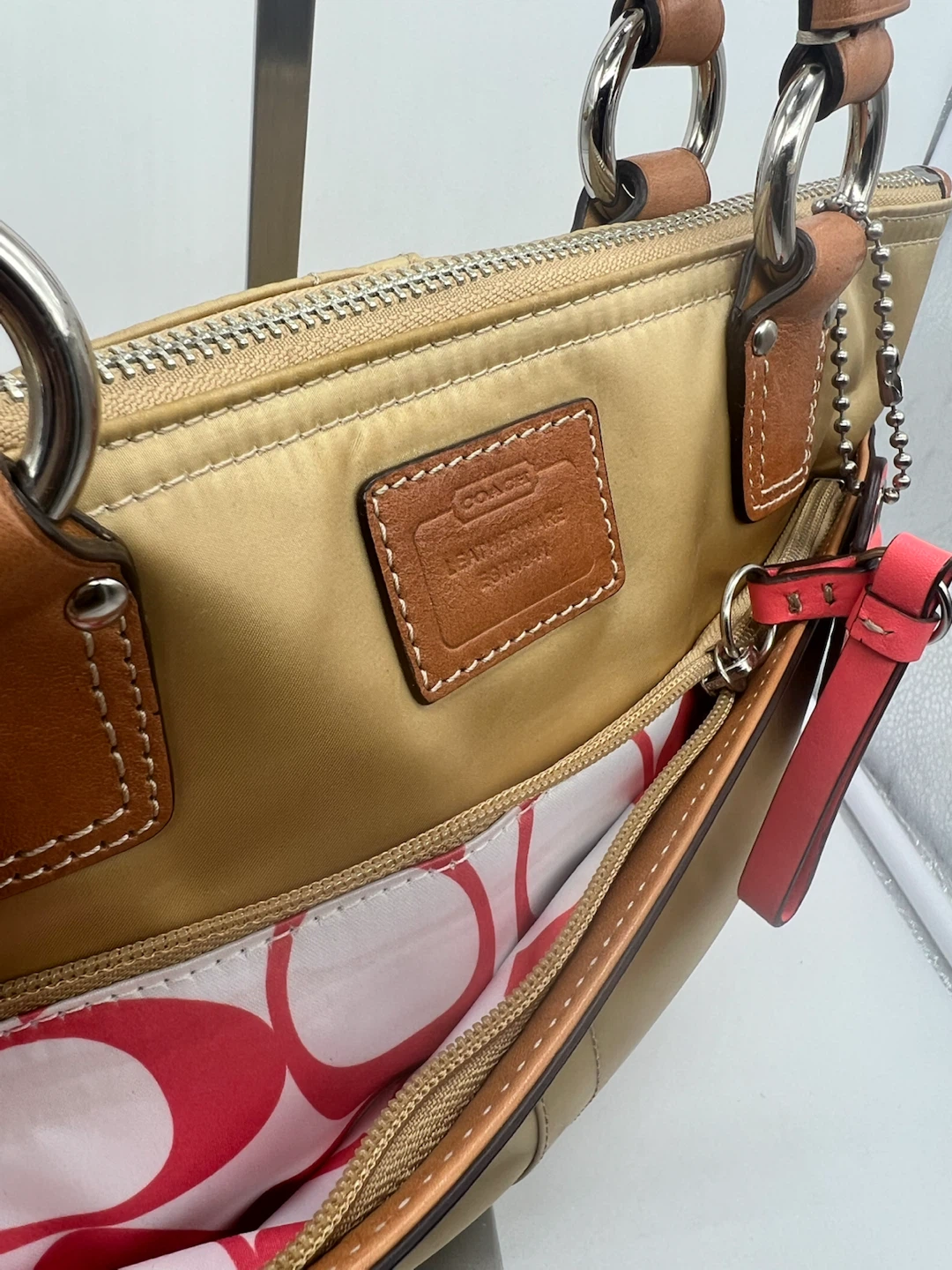 Coach Y2K Hamptons Mini Satin Champagne Tote - photo 4