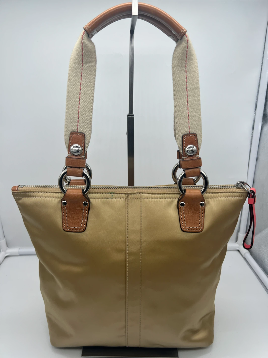 Coach Y2K Hamptons Mini Satin Champagne Tote - photo 5