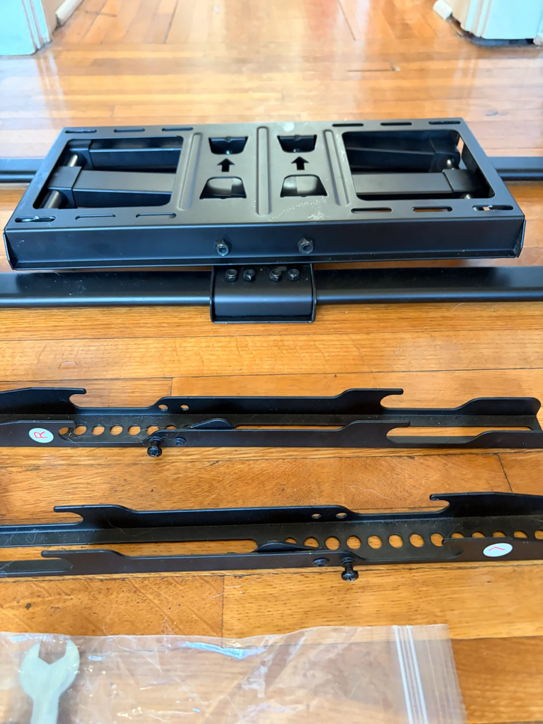 Black Metal TV Wall Mount with Hardware - photo 5