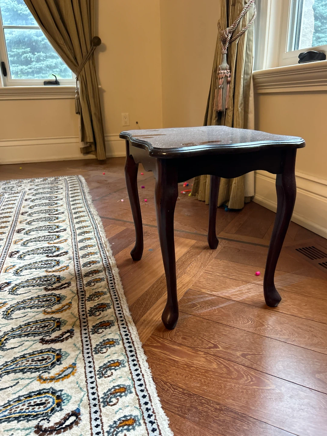 Dark Wood Accent Table