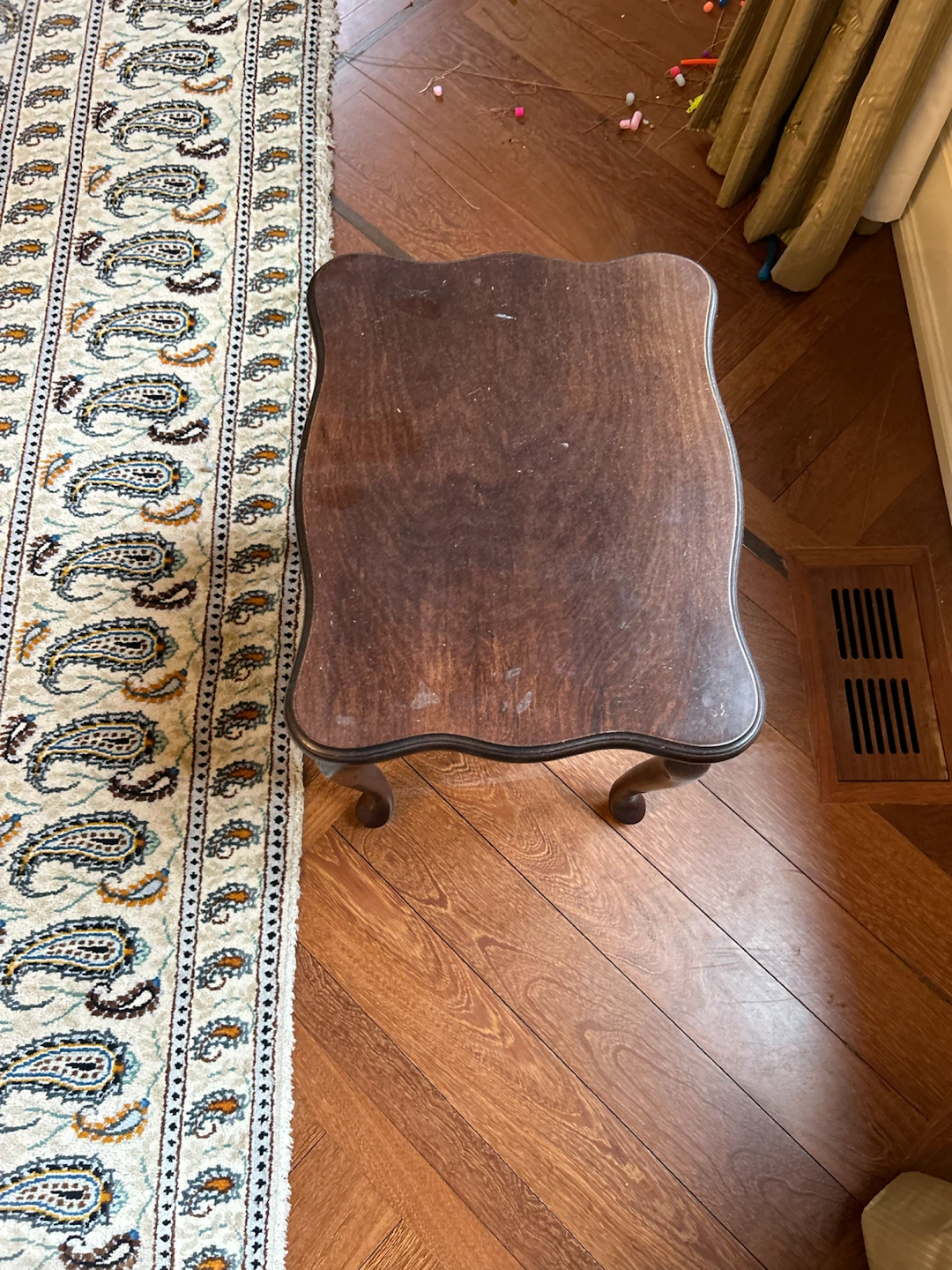 Dark Wood Accent Table - photo 2