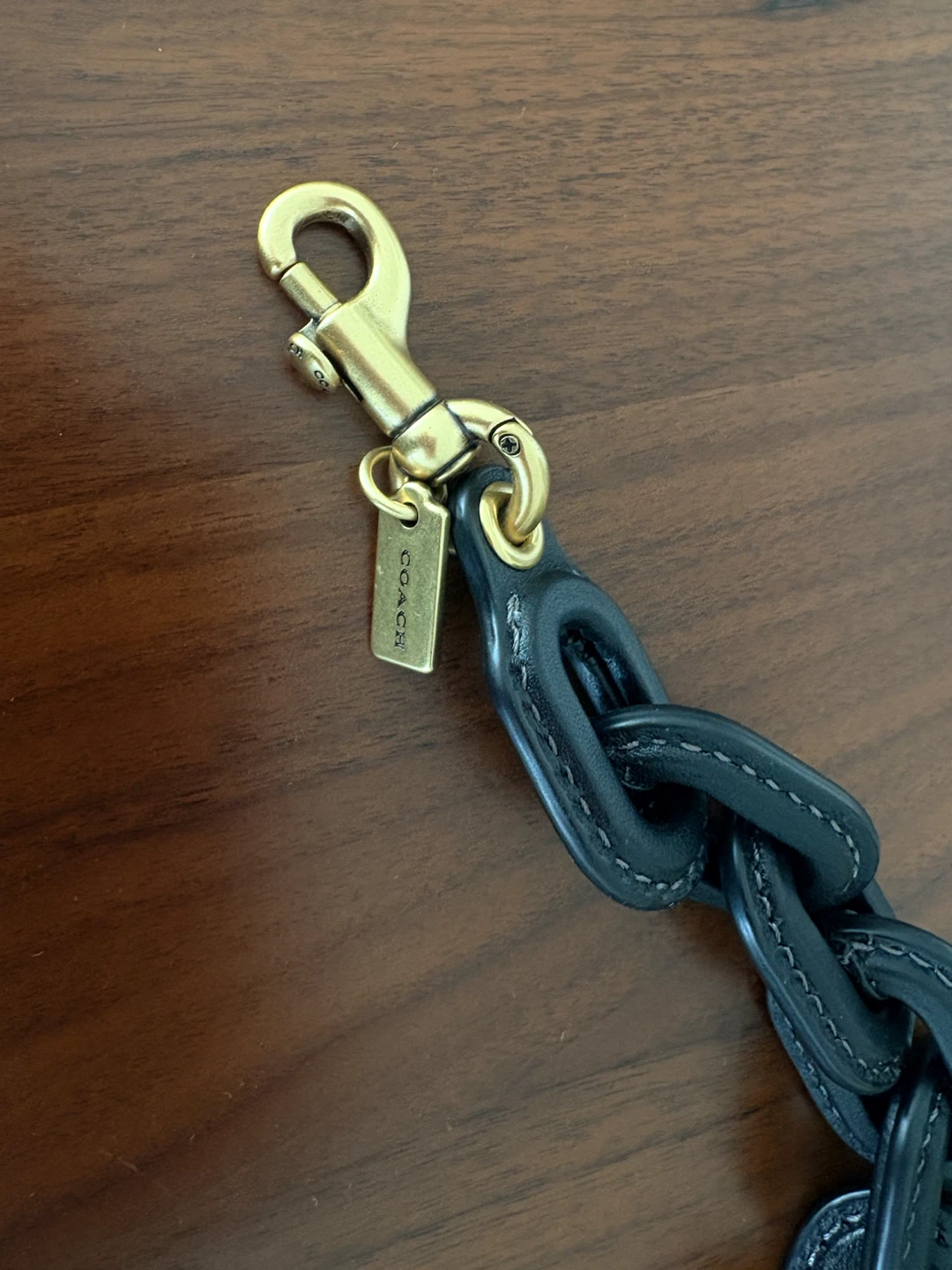 Coach Leather Chain Shoulder Strap - photo 3