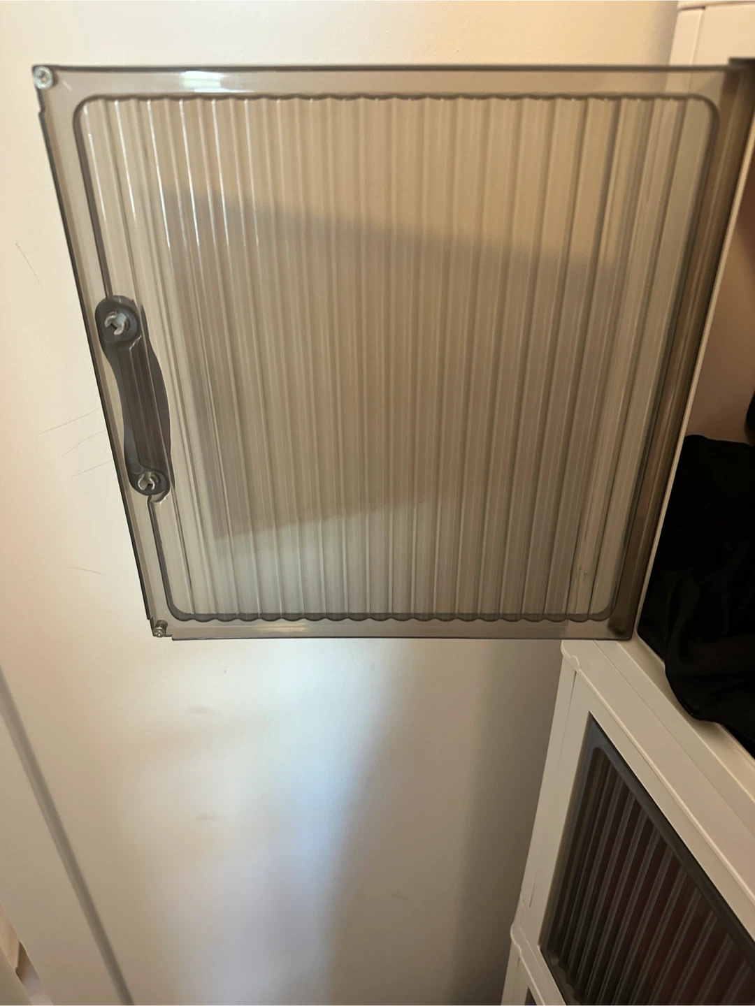 Stackable Storage Cabinet with Fluted Doors - photo 3