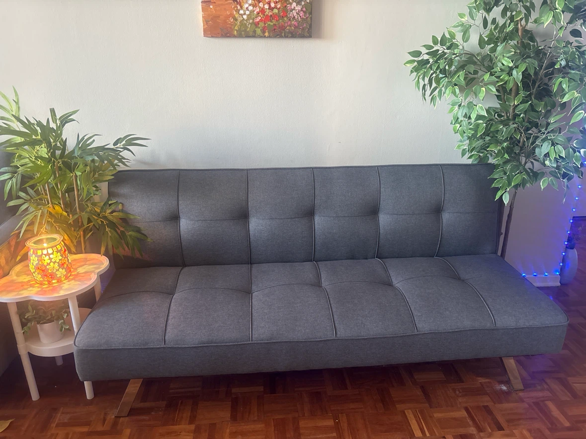 Dark Grey Futon Couch