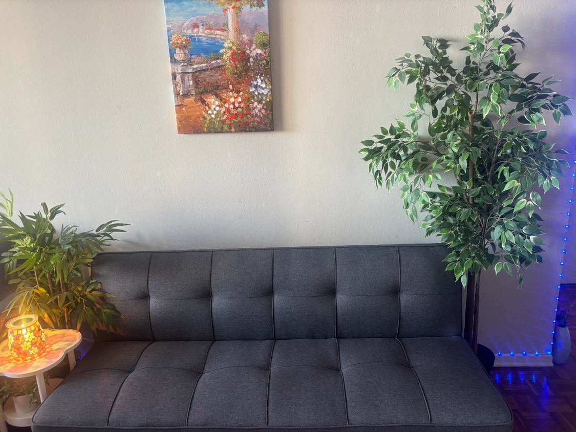 Dark Grey Futon Couch - photo 3