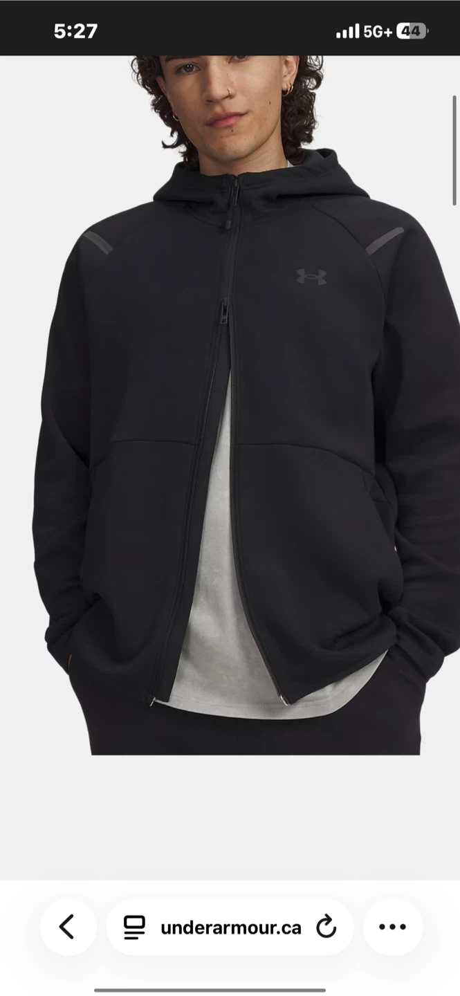 Under Armour Black Full Zip Hoodie - photo 3