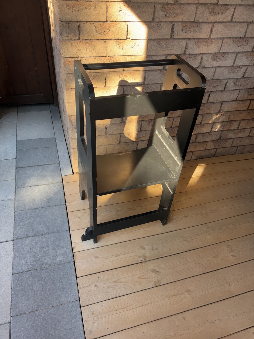 Black Wooden Learning Tower/ Toddler kitchen helper - photo 3