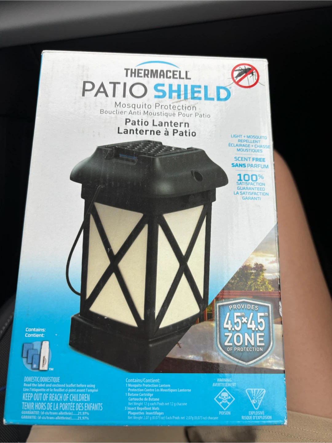 Thermacell Patio Shield Mosquito Protection Lantern