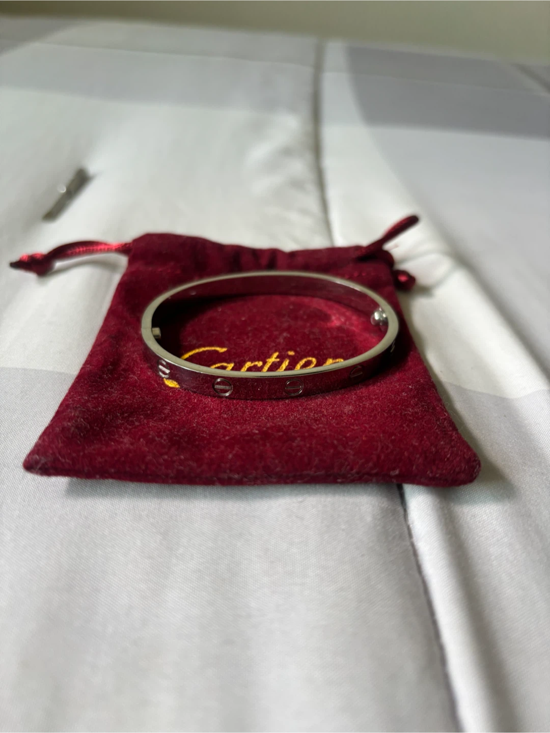 Cartier Love Bracelet with Pouch and Screwdriver
