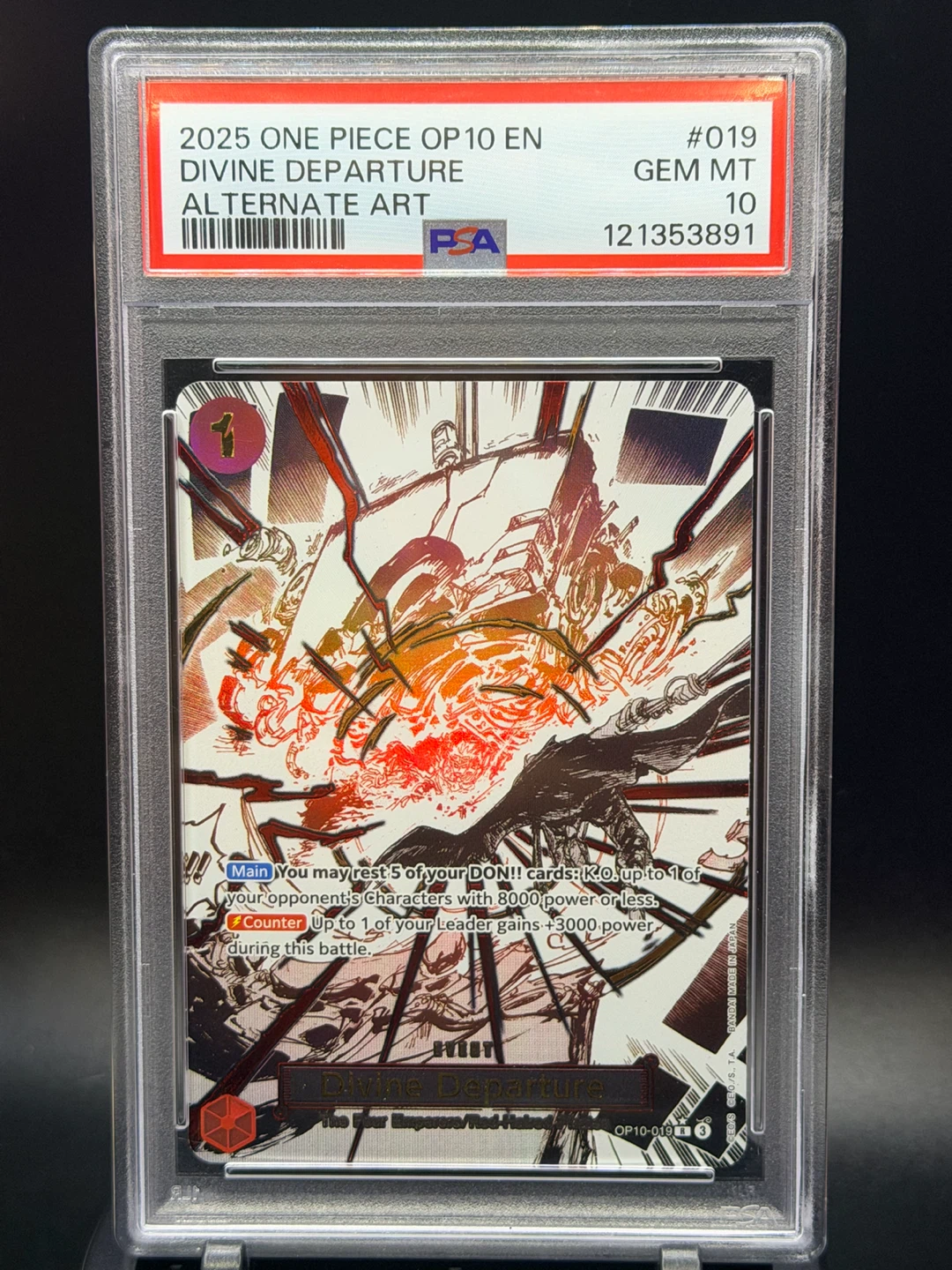 Psa10 One Piece OP10 Divine Departure Alternate Art - photo 2