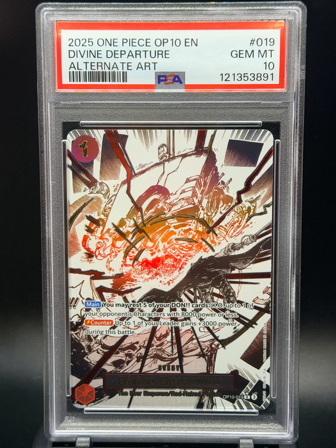 Psa10 One Piece OP10 Divine Departure Alternate Art - photo 3