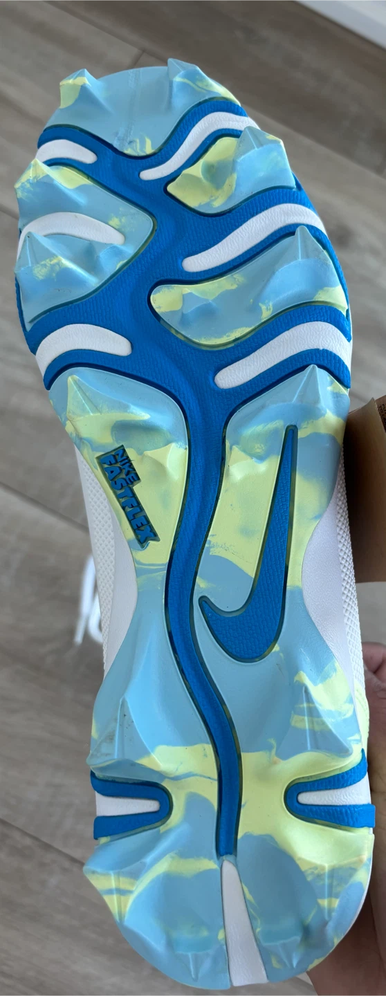 Nike Baseball Cleats - White/Blue - photo 3