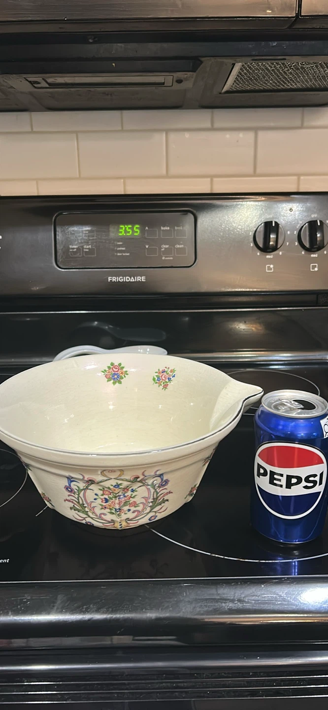 Vintage Floral Mixing Bowl