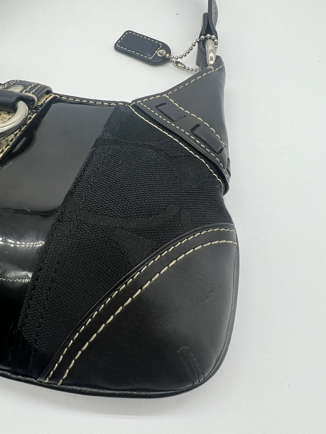 Coach Y2K Vintage Mini Hampton Jacquard Python Shoulder Bag - photo 4