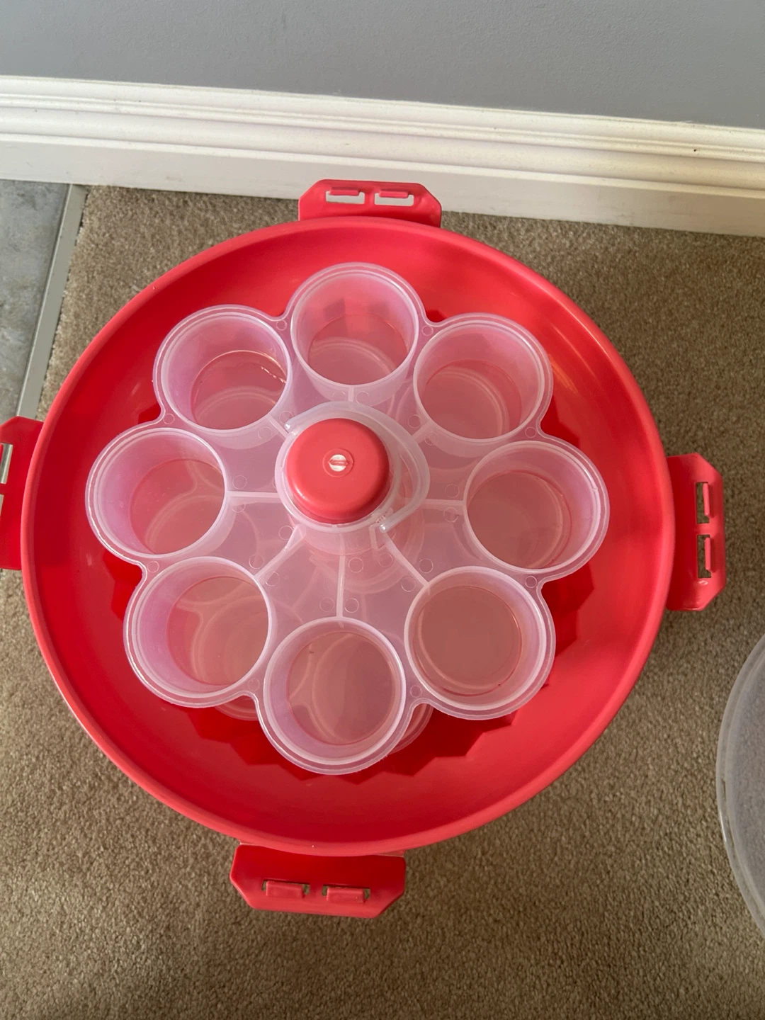Pink cupcake Carrier with 24 Compartments and Lid - photo 2