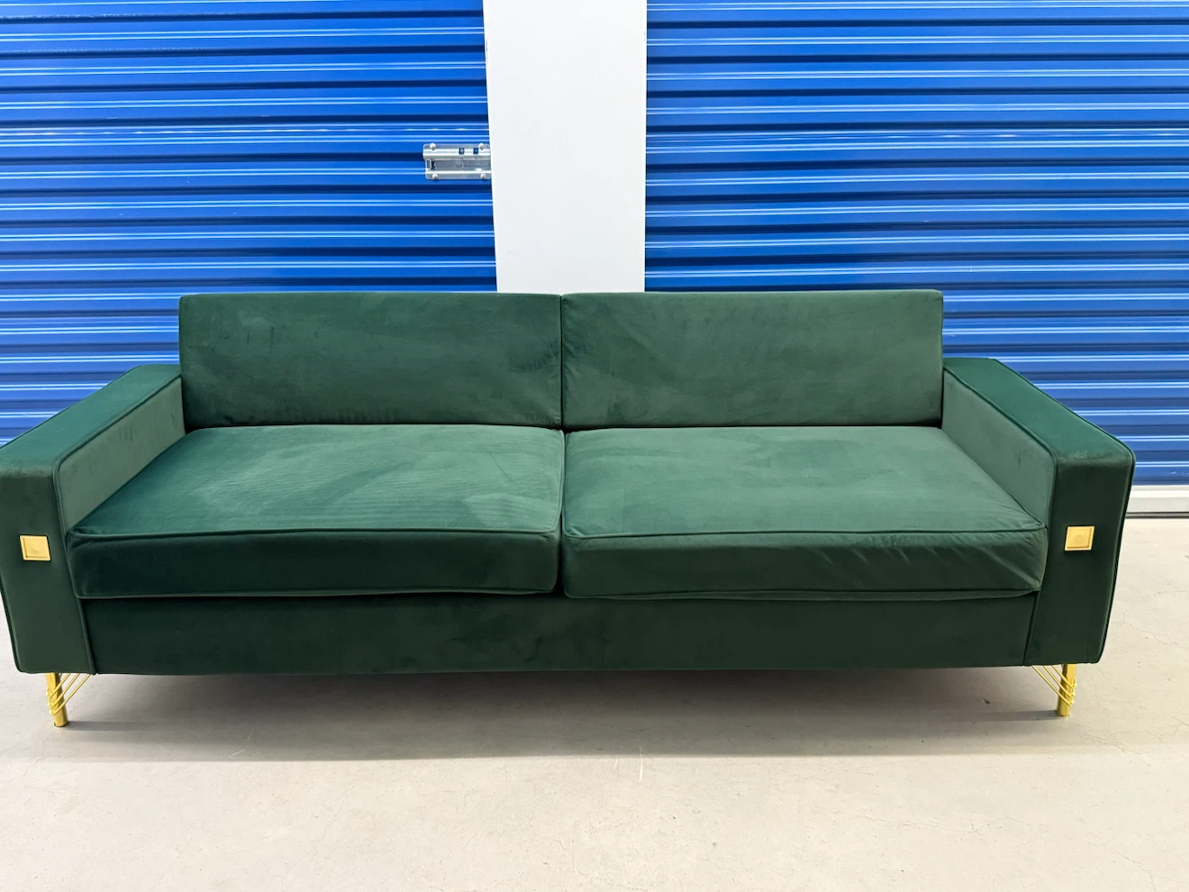 Luxury Sofa Emerald Green Velvet 3 seats. - photo 2