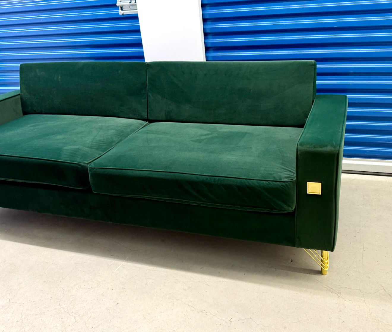 Luxury Sofa Emerald Green Velvet 3 seats. - photo 3
