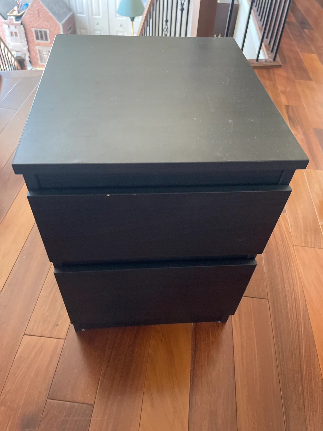 Black 2-Drawer Filing Cabinet