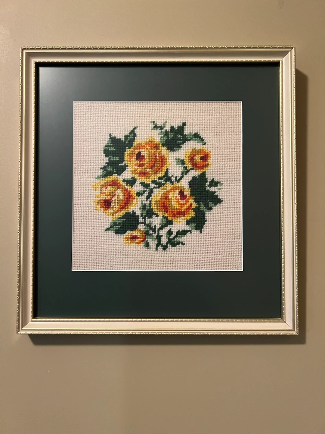 Vintage Framed Needlepoint Wall Art