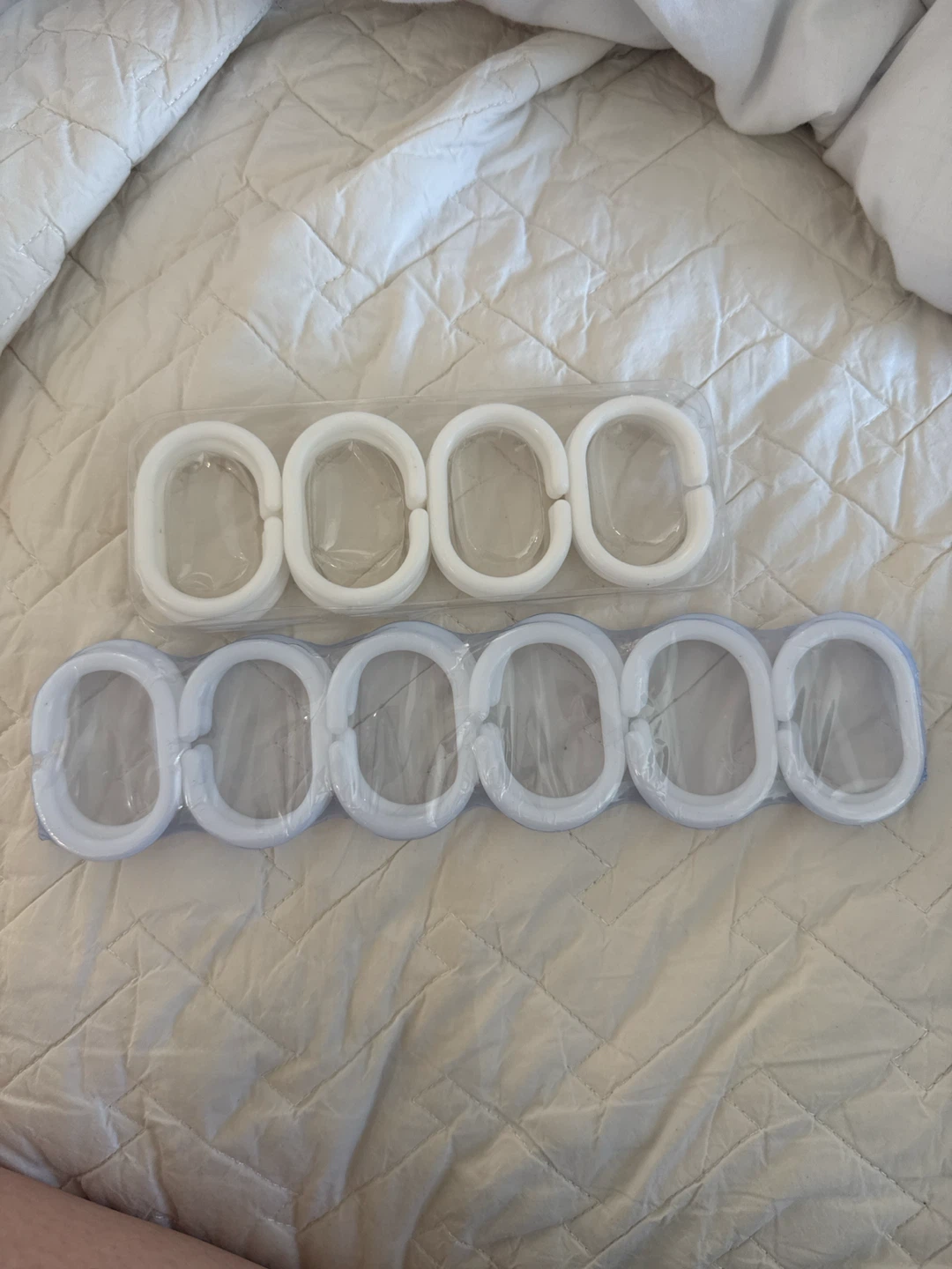 White Shower Curtain Rings