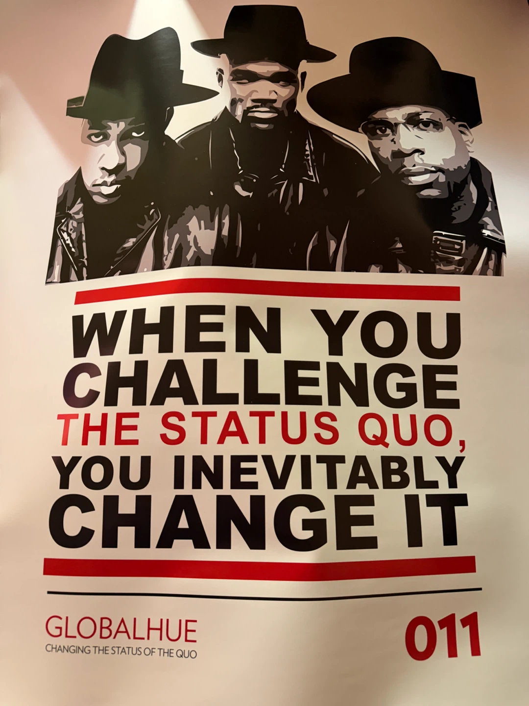 RUN-DMC/GLOBALHUE "The Status Quo" Poster 011 (NEW OLD STOCK)