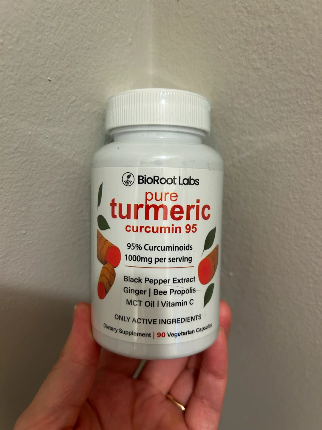BioRoot Labs Pure Turmeric Curcumin 95 Dietary Supplement