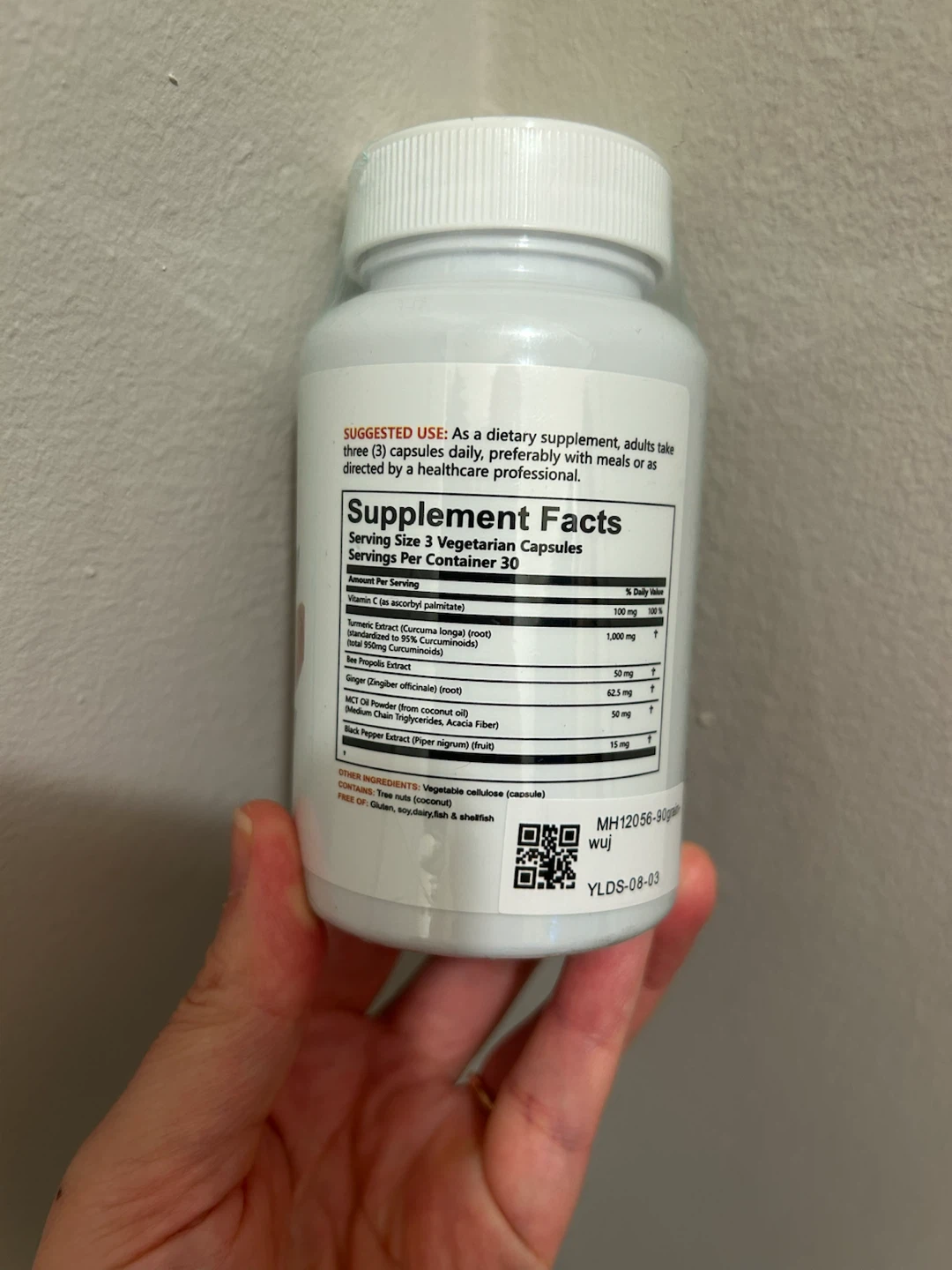 BioRoot Labs Pure Turmeric Curcumin 95 Dietary Supplement - photo 2