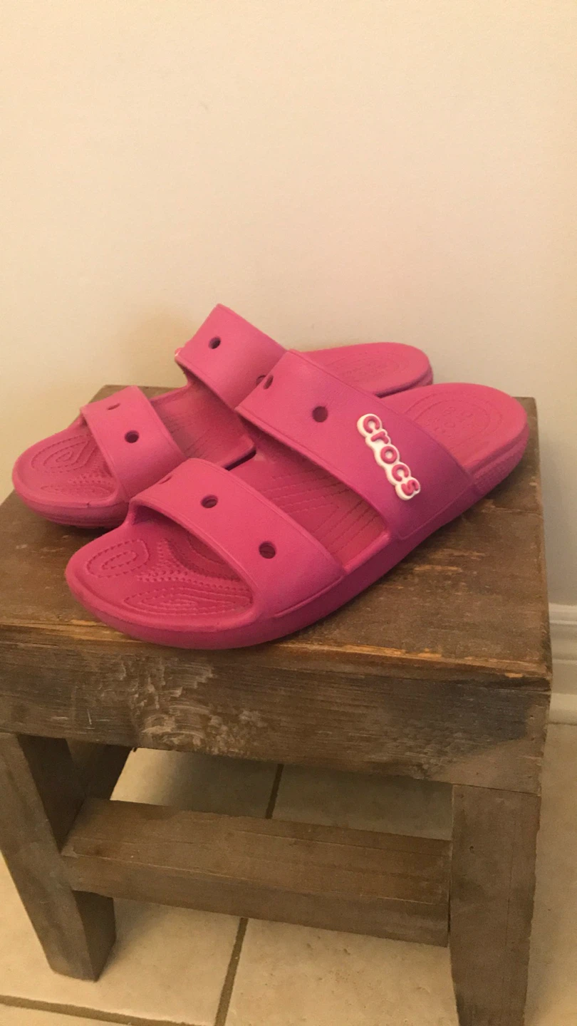 Pink Crocs Slides - Women's Size 8