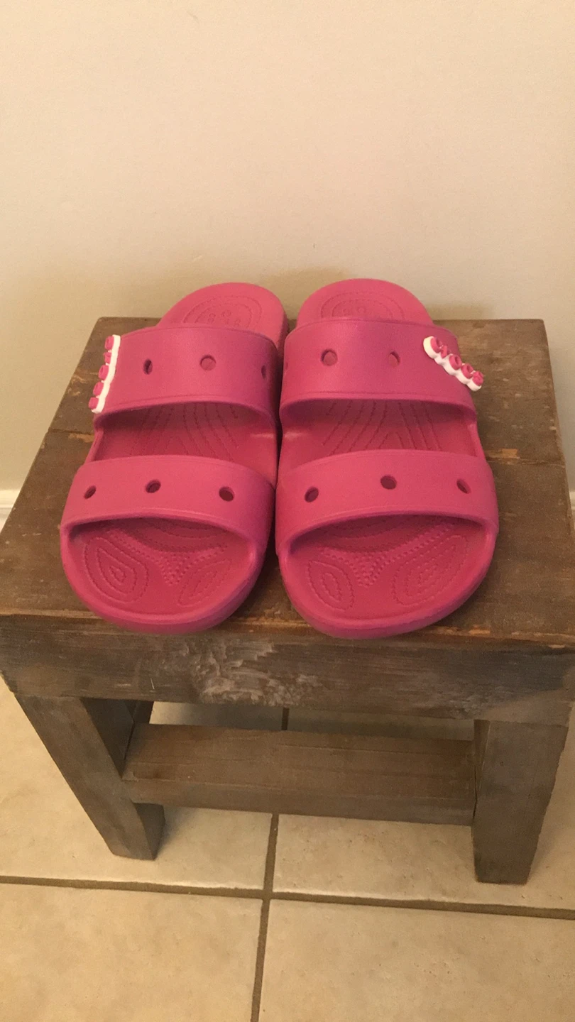 Pink Crocs Slides - Women's Size 8 - photo 2