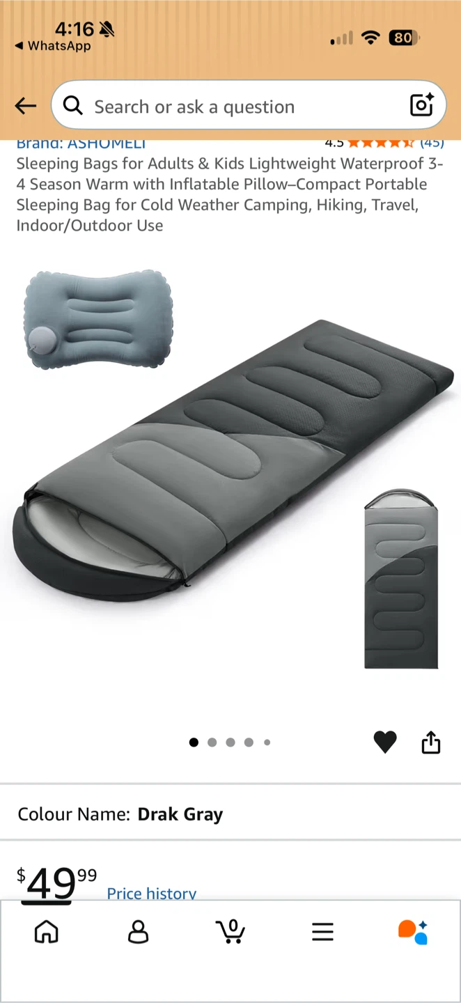 ASHOMELI 4 Season Warm Sleeping Bag - photo 2