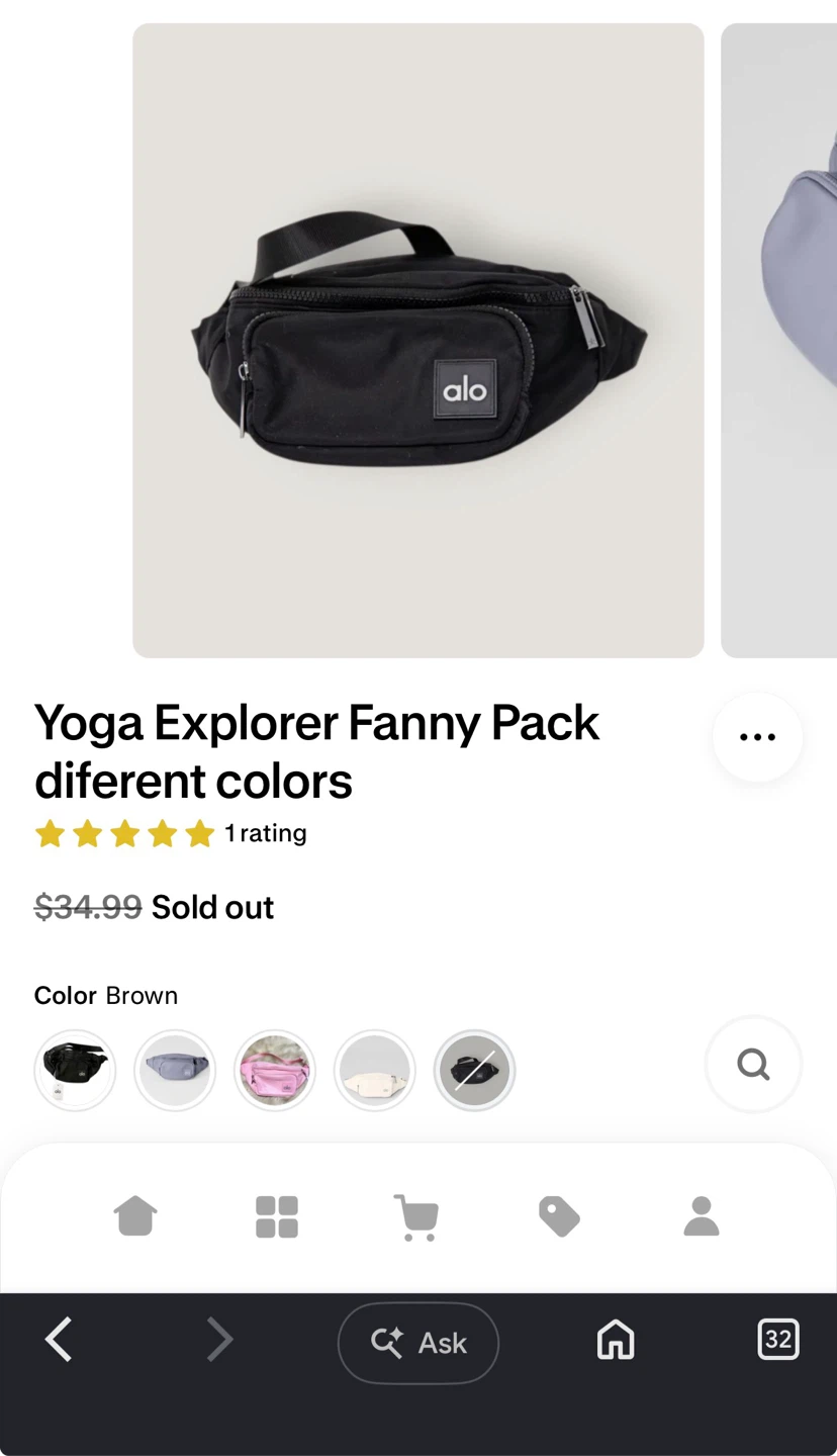 Alo Yoga Explorer Fanny Pack - Brown