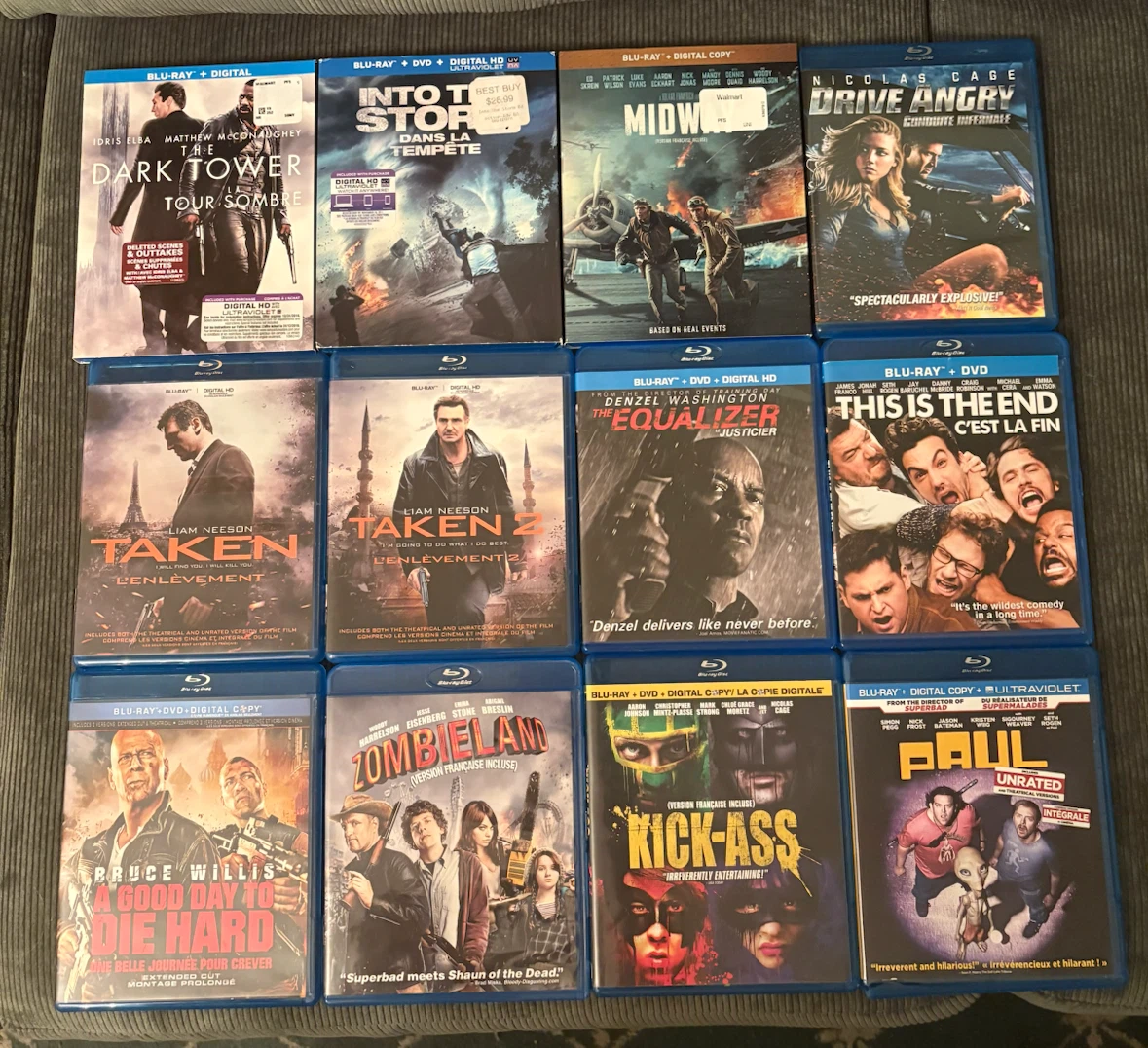BluRay and DVD movies for sale