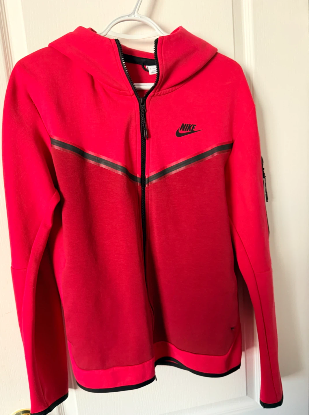 Nike Tech Fleece Full-Zip Hoodie - Red - photo 2