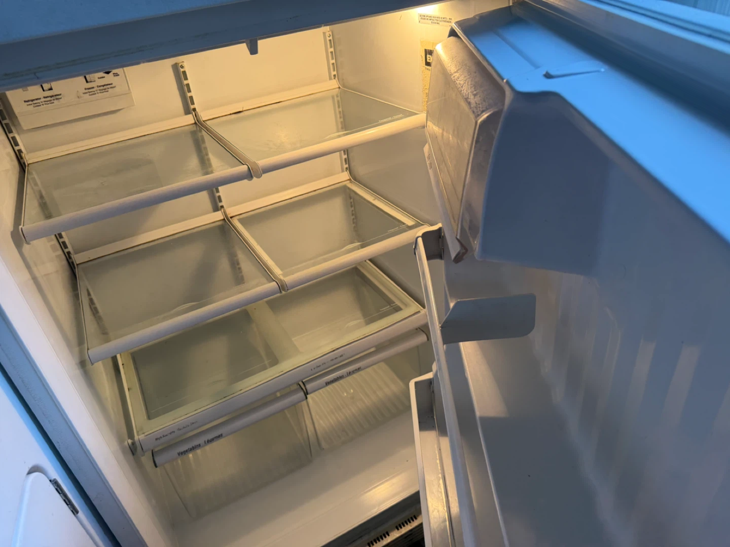 White Top-Freezer Refrigerator - photo 5
