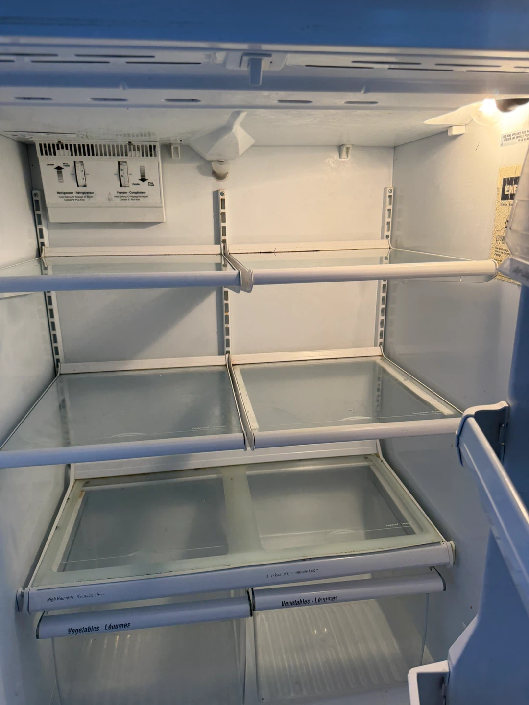 White Top-Freezer Refrigerator - photo 4