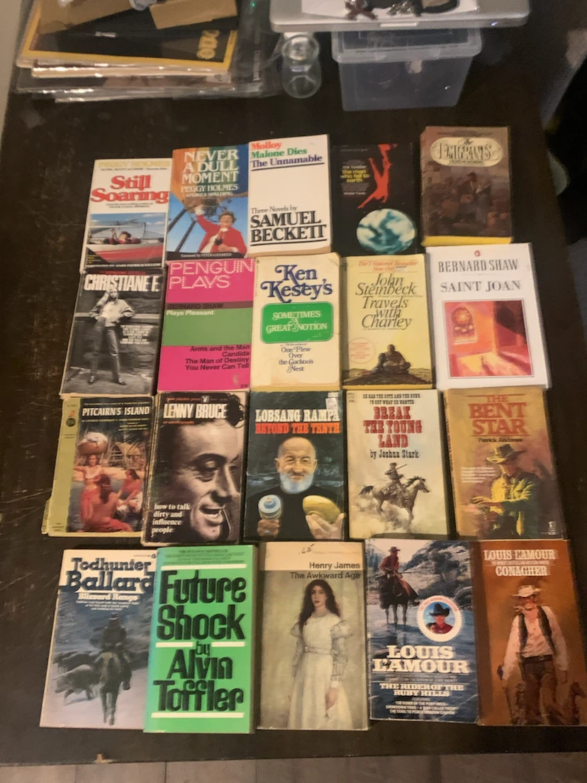 Assorted Paperback Books $4ea or $60/LOT