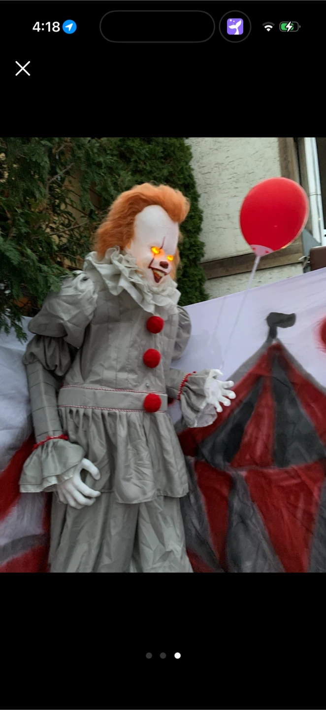 Halloween Animated Scary Clown Prop