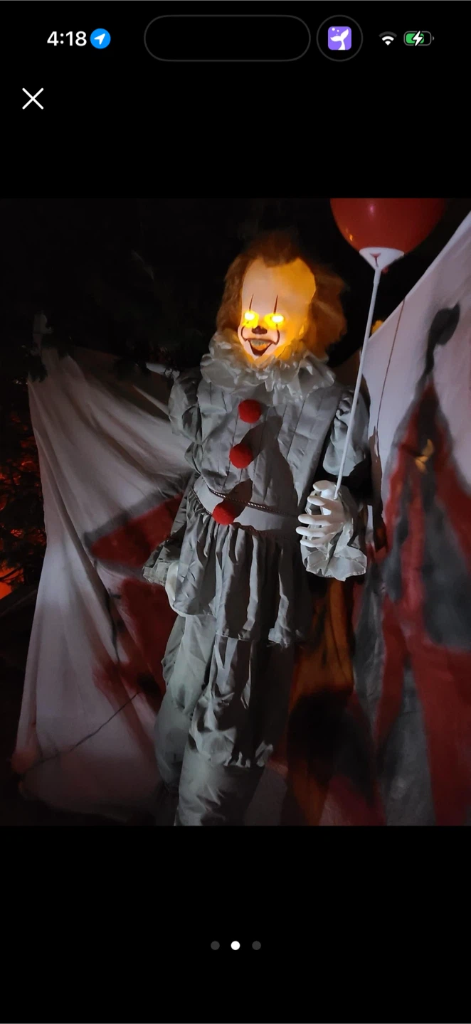 Halloween Animated Scary Clown Prop - photo 2