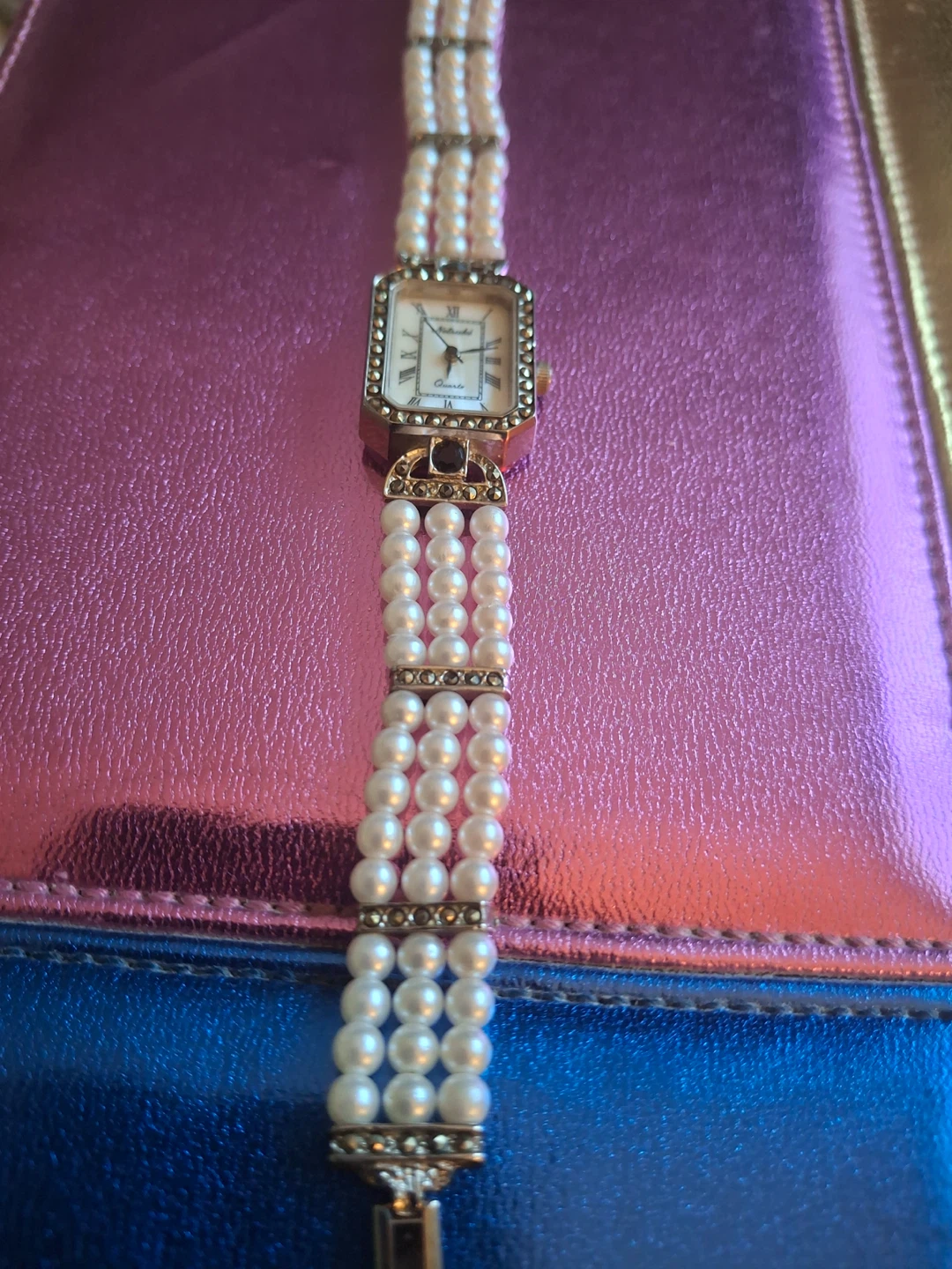 Vintage Netsuke pearl and marcasite watch - photo 5